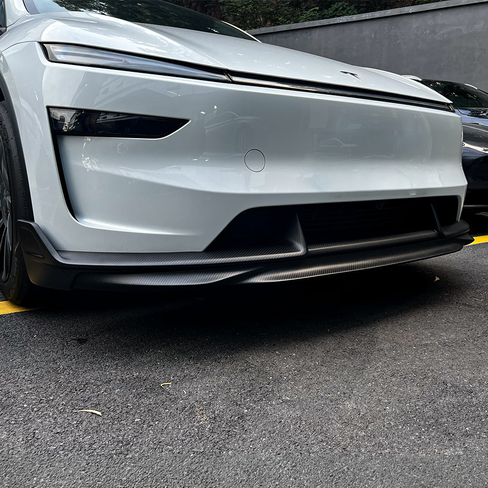 2026+ Tesla Model Y Juniper Carbon Fiber Front Lip Splitter