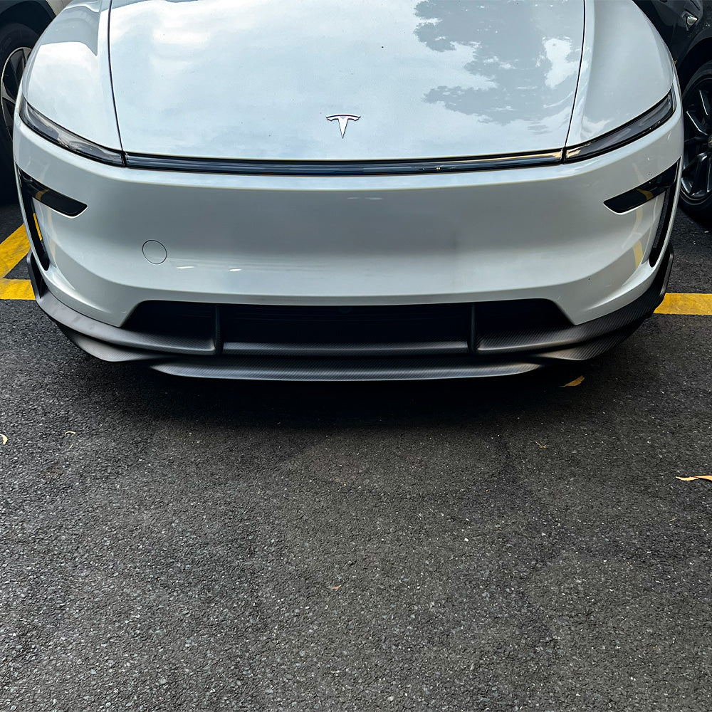 2026+ Tesla Model Y Juniper Carbon Fiber Front Lip Splitter