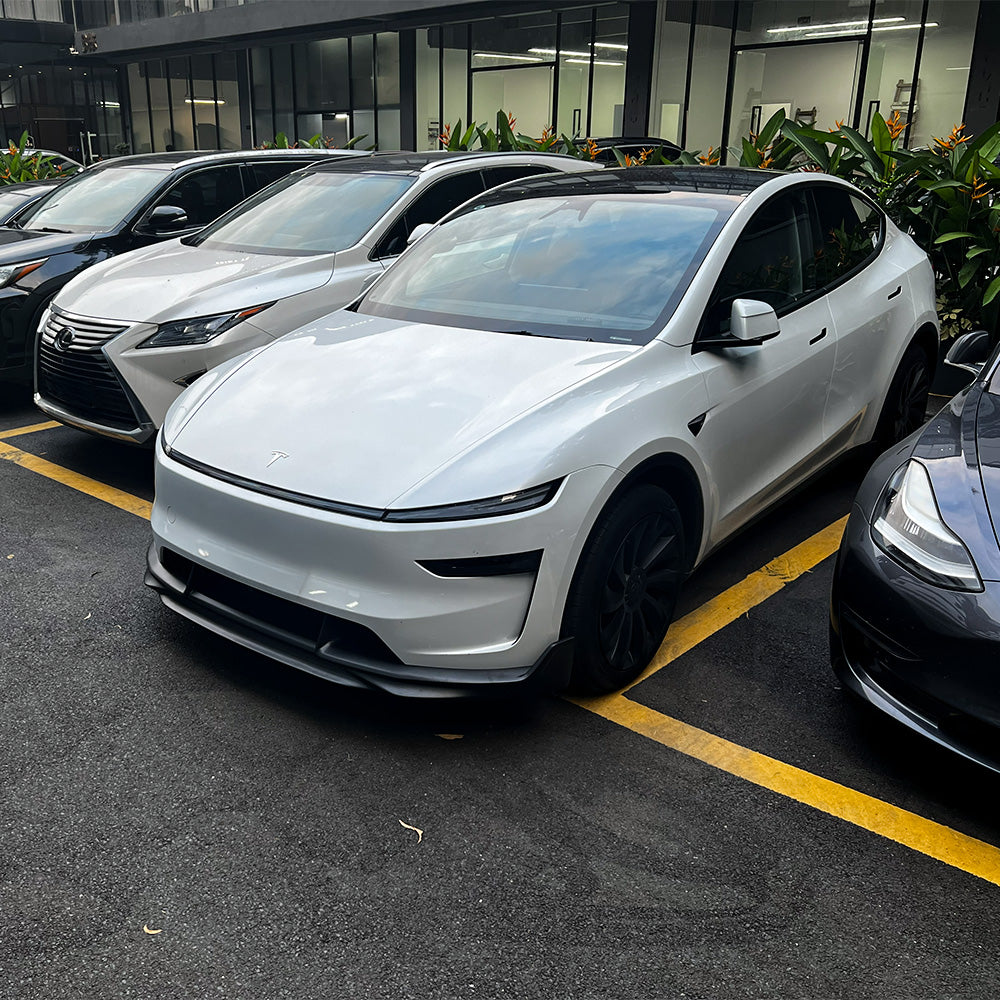 2026+ Tesla Model Y Juniper Carbon Fiber Front Lip Splitter