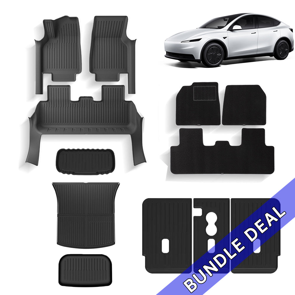 Tesla Model Y juniper standard floor mat set bundle 12pcs