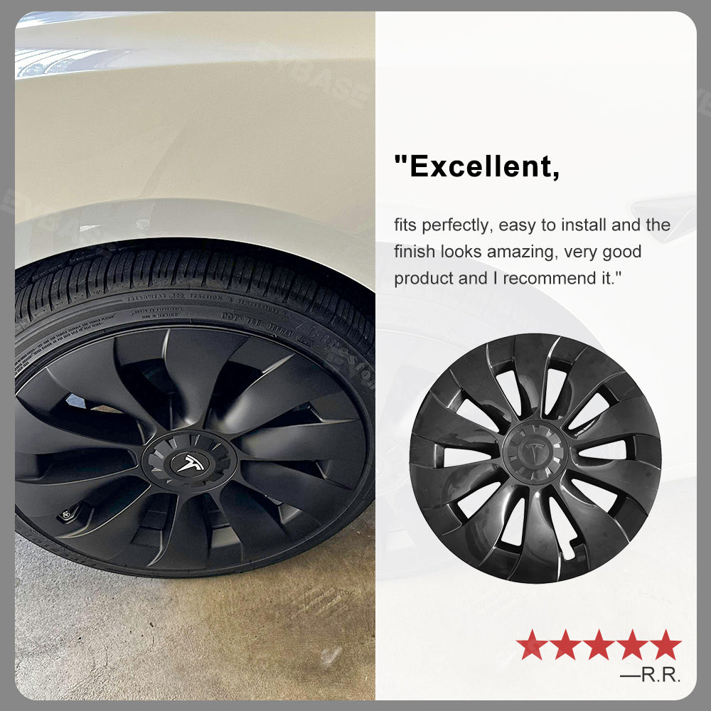 Tesla Model 3 18 Inch Hub Cap Replacement Model 3 Überturbine Wheel Caps Protector Cover Kit 4pcs