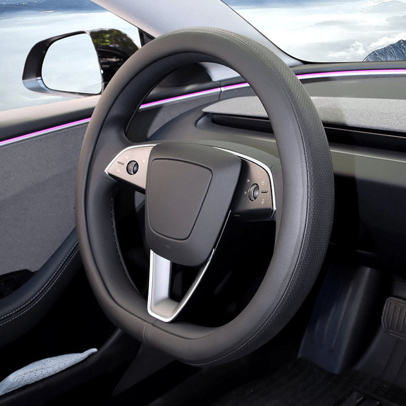 Premium Ventilated Steering Wheel Cover for Tesla Model Y L 2026+