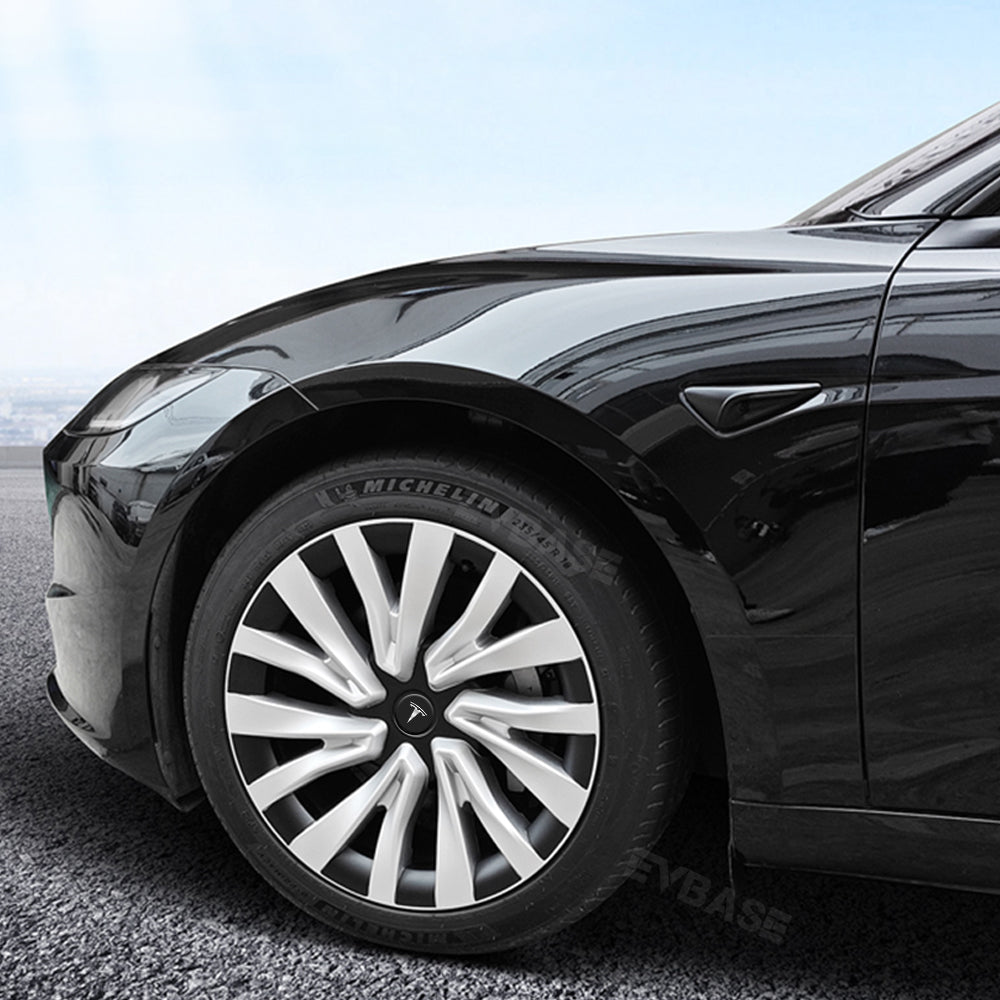 Tessgo 18" Nova Style Dual-Color Wheel Covers for Tesla Model 3 Highland