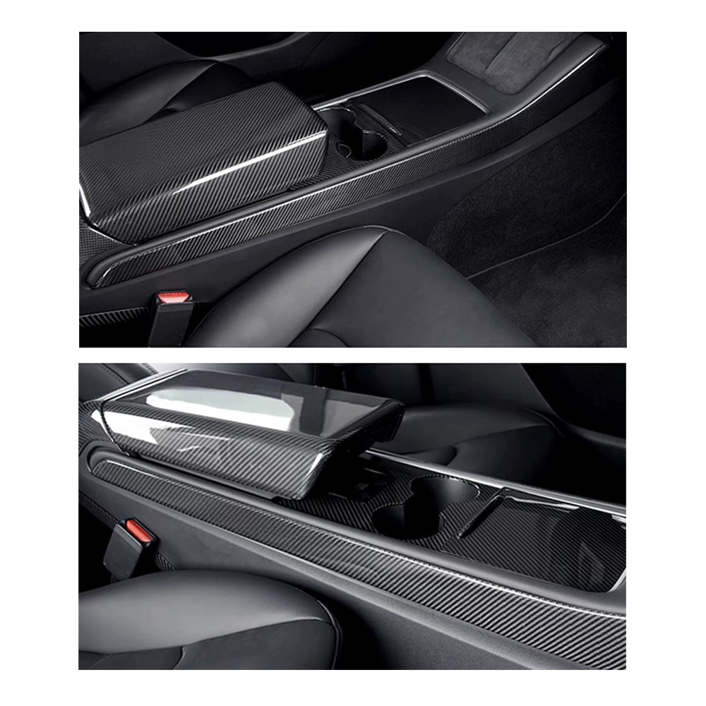 Tesla Model 3 (21-23) & Y (21-24) Carbon Fiber Console Trim