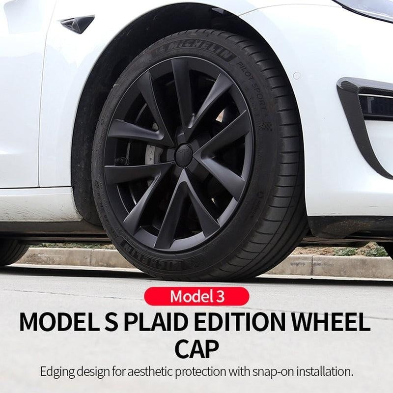 18-inch Arachnid-style wheel covers for Model 3 Highland