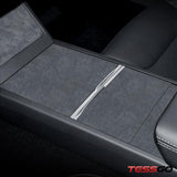 Alcantara Center Console Sticker Cover for Tesla Model Y L 2026+