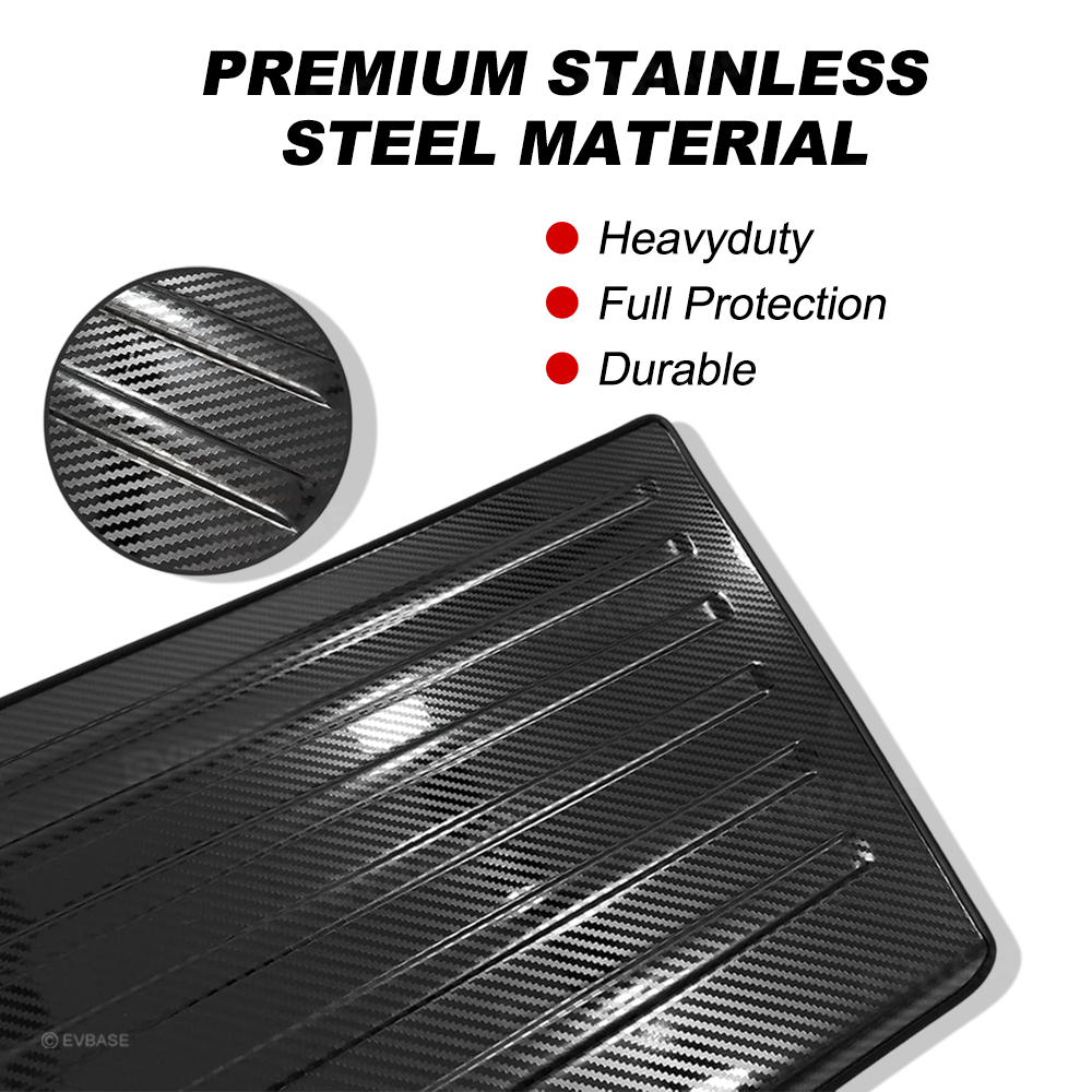 Tessgo Stainless Steel Rear Bumper & Tailgate Protector For Cybertruck, Anti-Scratch Guard Step Plates