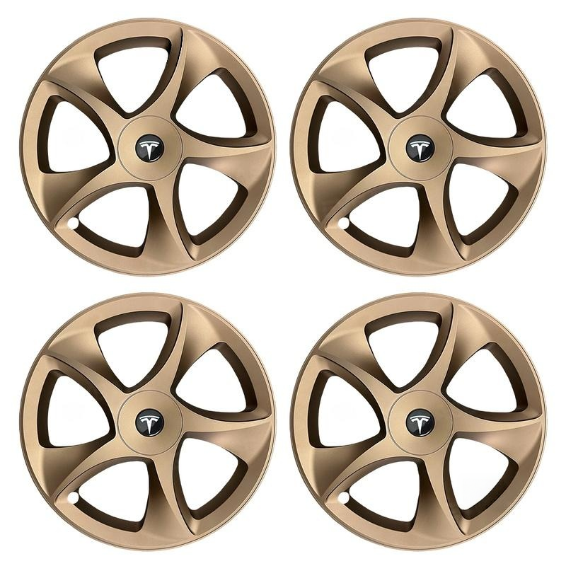 19" 3D Sculpted Crossflow Style Wheel Covers for Model Y Juniper