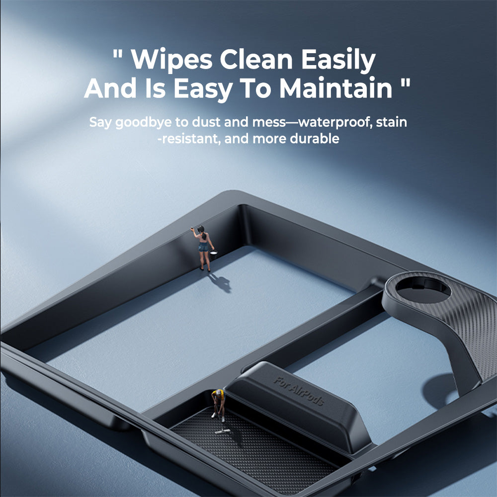3-in-1 Wireless Charging Organizer for Tesla Model 3 Highland & Model Y Juniper