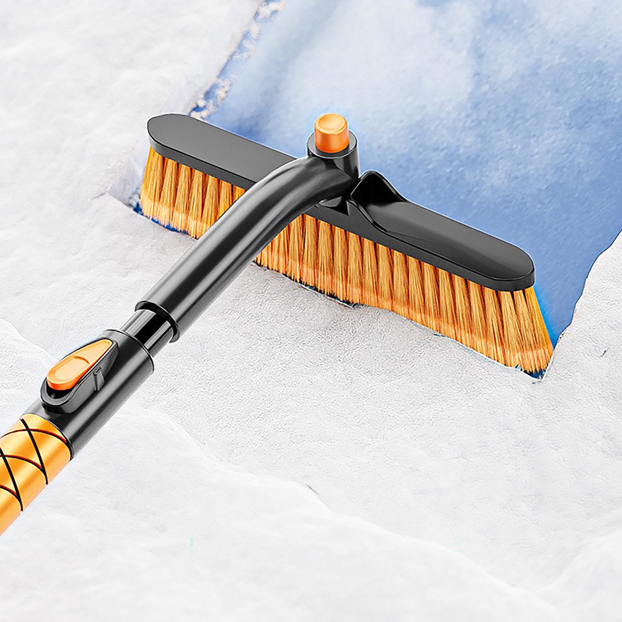 Rotatable Snow Brush for vehicle