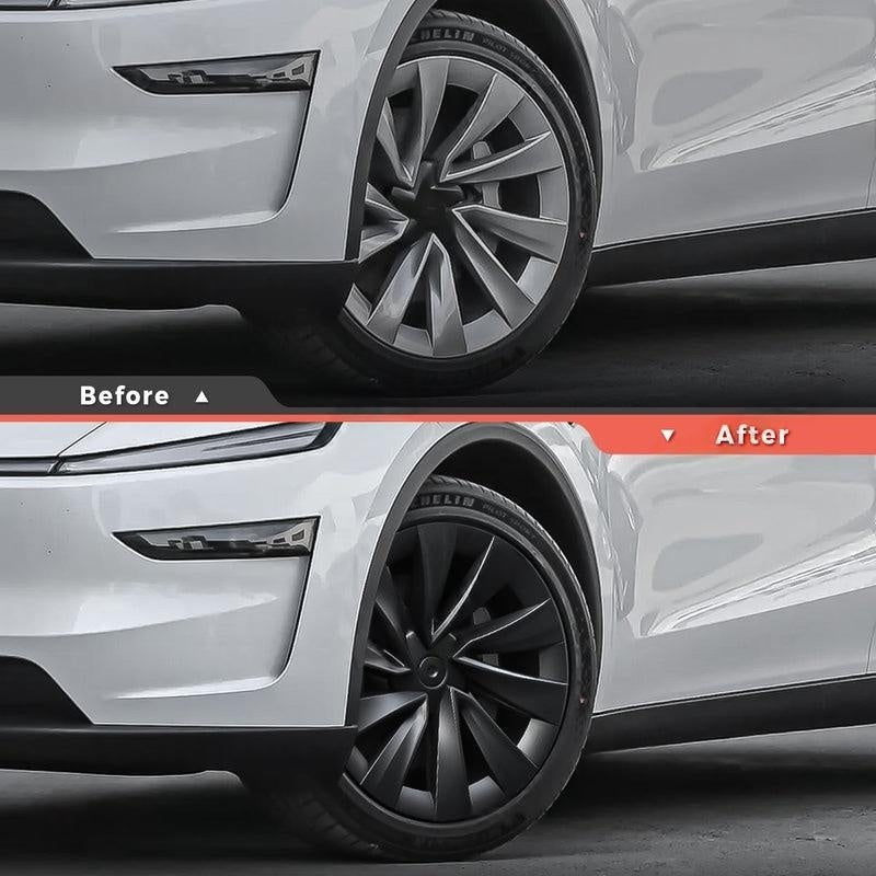 Tessgo Helix 2.0 Style Wheel Hubcaps (Set of 4) for Tesla 2025+ Model Y Juniper 20'' Helix 2.0 Wheels