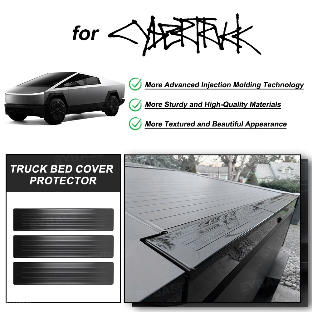 Tessgo Stainless Steel Rear Bumper & Tailgate Protector For Cybertruck, Anti-Scratch Guard Step Plates