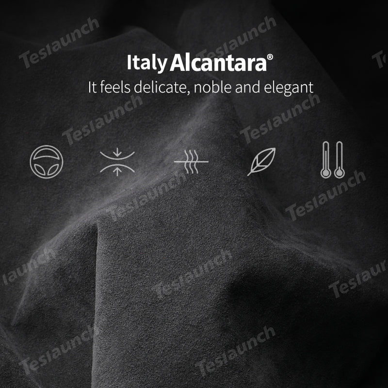Alcantara Center Console Sticker Cover for Tesla Model Y L 2026+