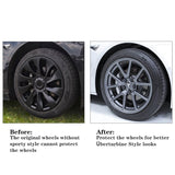 TESSGO Model 3 18 inch Überturbine Wheel Cover For Tesla 3 18inch Aero Wheel Caps Matte 4PCS