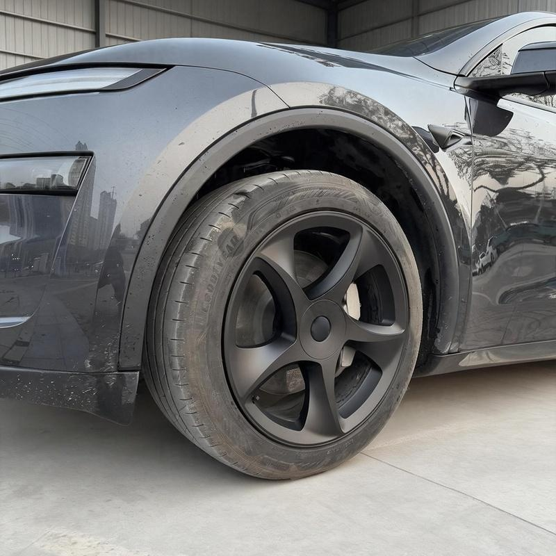Tessgo 19" Crossflow Style 3D Sculpted Wheel Covers for Tesla Model Y Juniper