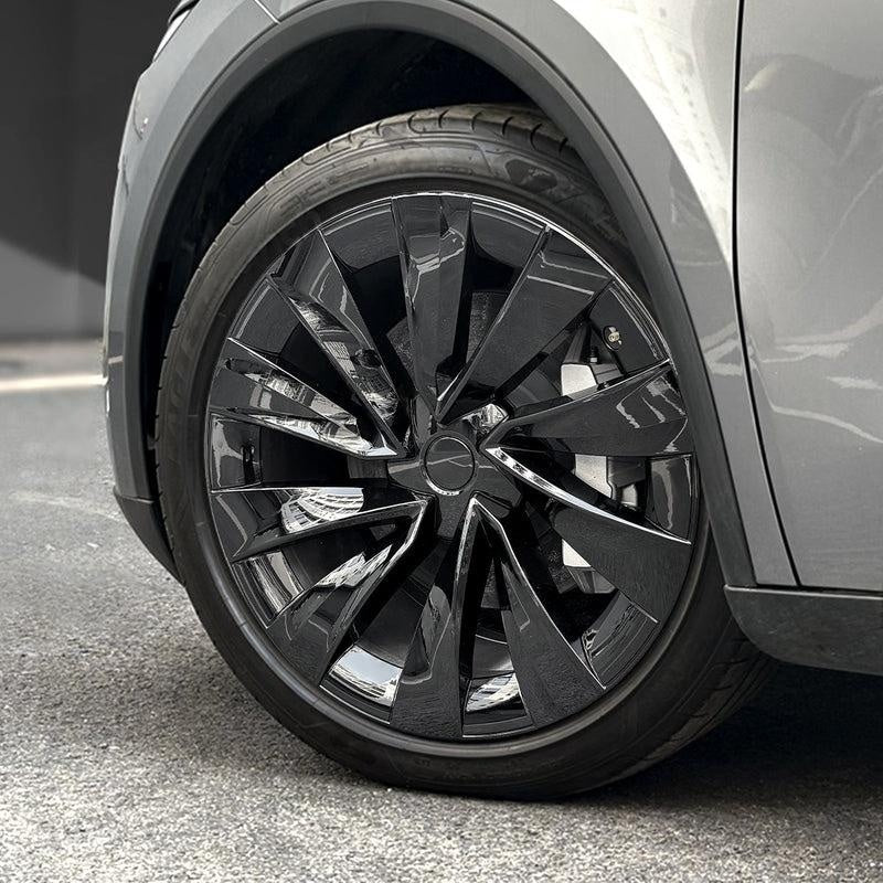 Tessgo Helix 2.0 Style Wheel Hubcaps (Set of 4) for Tesla 2025+ Model Y Juniper 20'' Helix 2.0 Wheels