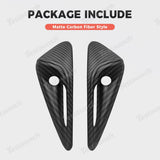 Carbon Fiber Pattern Turn Signal & Side Camera Covers (ABS) for Tesla Model Y L 2026+