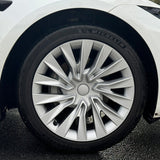Tessgo Nova Style Wheel Hubcaps (Set of 4) for Tesla 2024+ Model 3 Highland 18'' Photon Wheels (Inspired by 19'' Nova Wheels)