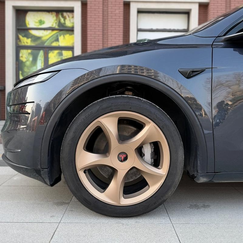 Tessgo 19" Crossflow Style 3D Sculpted Wheel Covers for Tesla Model Y Juniper