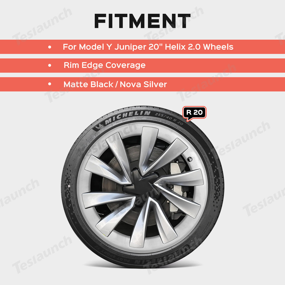 Tessgo All-in-one Rim Protector for Tesla Model Y Juniper 20’’ Helix 2.0 Wheels
