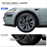 Tessgo 20 "Helix Style Wheel Covers Fits for Tesla Model Y Juniper 2025–2026, Upgrade Crossflow Hubcaps to Rim Cover Replacement, Fits OEM
