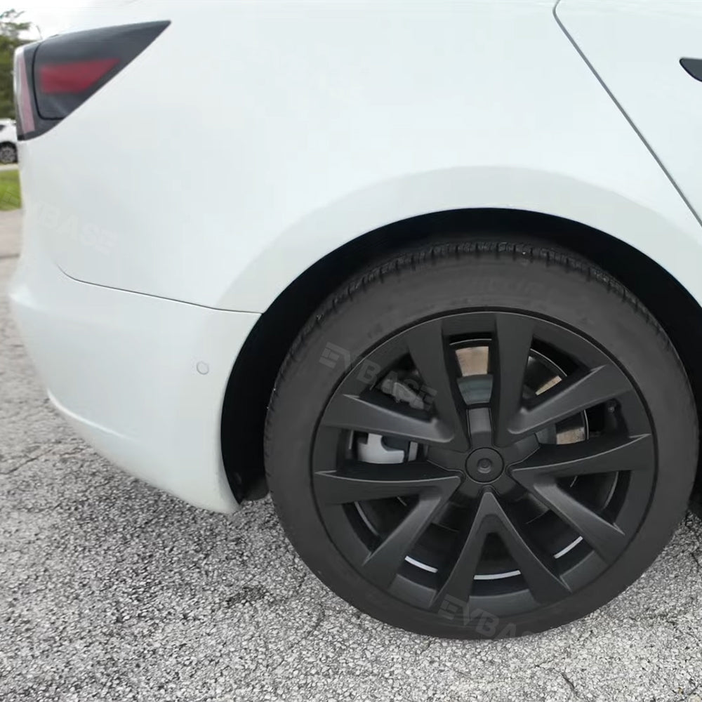 Tesla Model 3 Arachnid Wheel Cover 4PCS Tessgo 18 Inch Sport Model S Plaid Version Wheel Cap Matte 2017-2023 Year