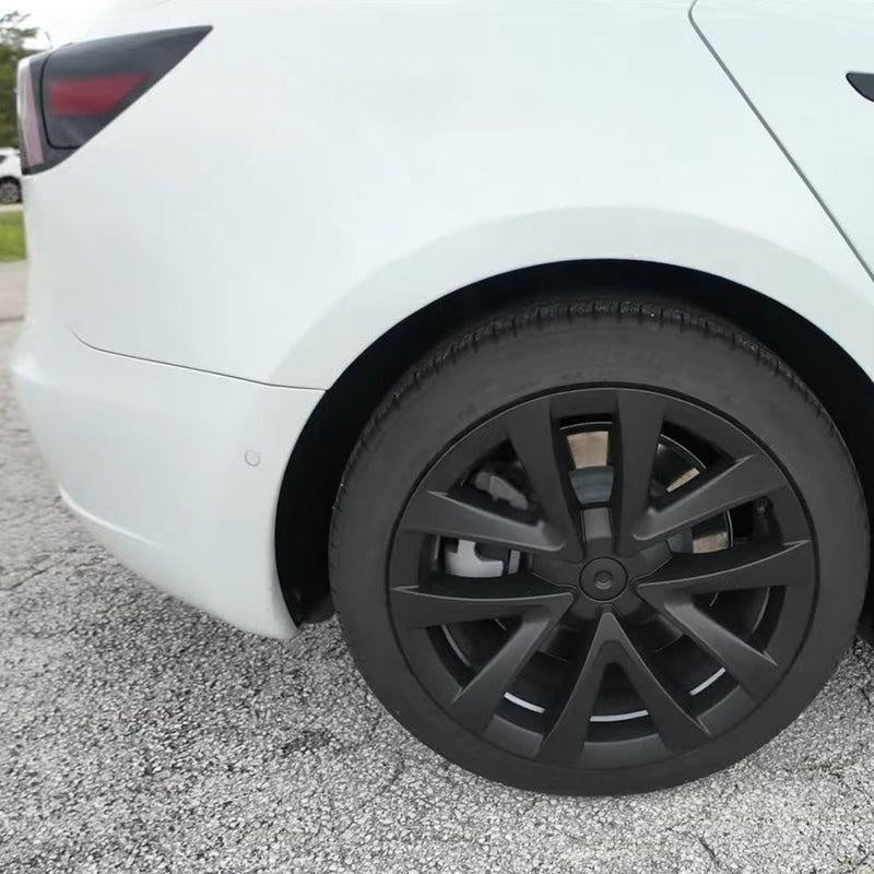 Arachnid Style 18" Wheel Covers for Model 3 2017–2023 Matte Black Set of 4