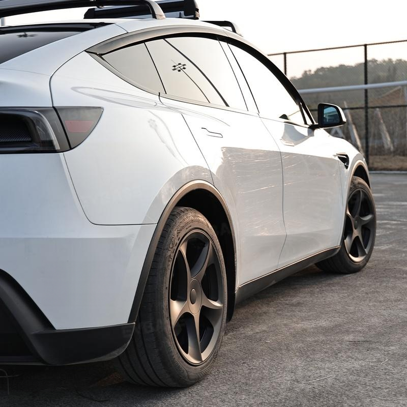 19" 3D Sculpted Crossflow Style Wheel Covers for Model Y Juniper