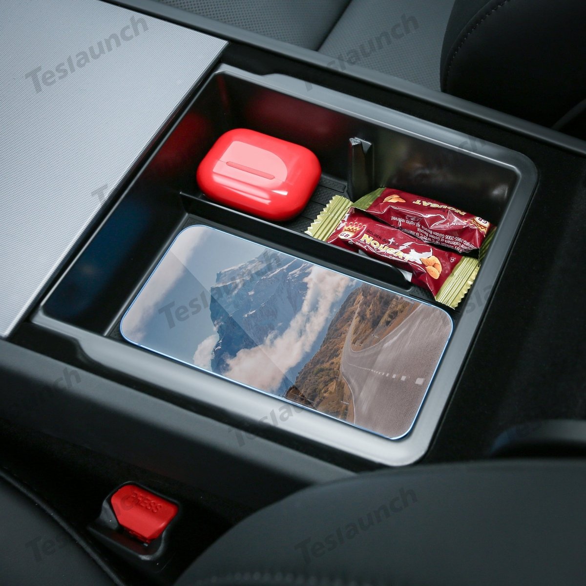 Center Console & Armrest Storage Box for Tesla Model Y L 2026+