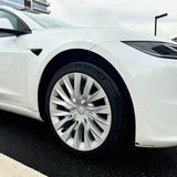 Tessgo Nova Style Wheel Hubcaps (Set of 4) for Tesla 2024+ Model 3 Highland 18'' Photon Wheels (Inspired by 19'' Nova Wheels)