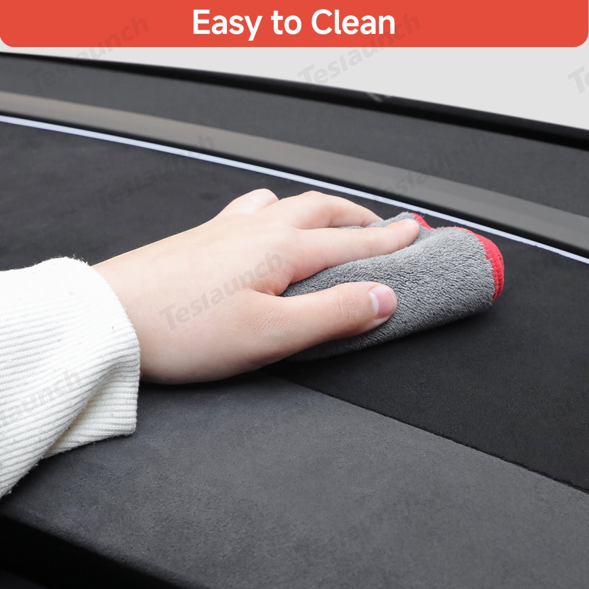Suede Sunshade Dashboard Mat – UV Protection & Anti-Glare for Tesla Model YL 2026+