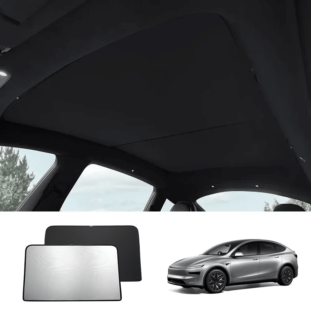 Split Nano Ice Crystal Glass Roof Sunshade for Tesla Model Y L 6-Seater 2026+