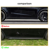 Sporty ABS Plastic Side Skirts for Tesla Model Y (2020+)
