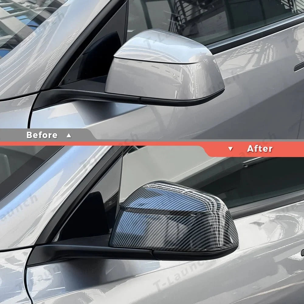 ABS Side Mirror Covers & Door Handle Covers for Tesla Model YL 2026+