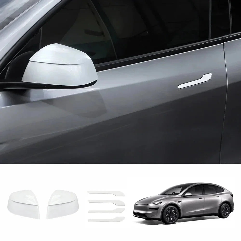 ABS Side Mirror Covers & Door Handle Covers for Tesla Model YL 2026+