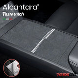 Alcantara Center Console Sticker Cover for Tesla Model Y L 2026+