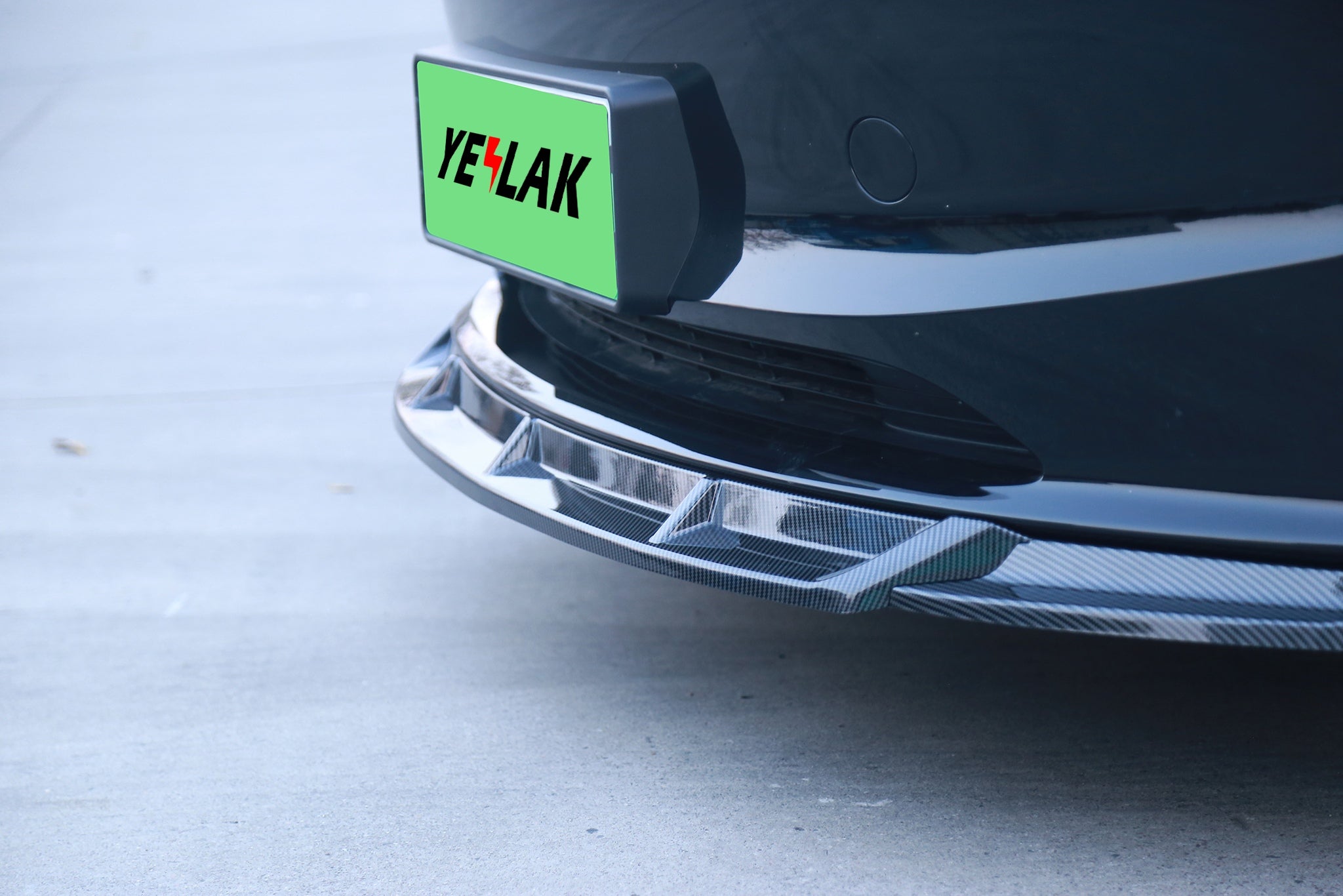 Aero Front Lip Spoiler For Tesla 2024+ Model 3 Highland (3 pieces)