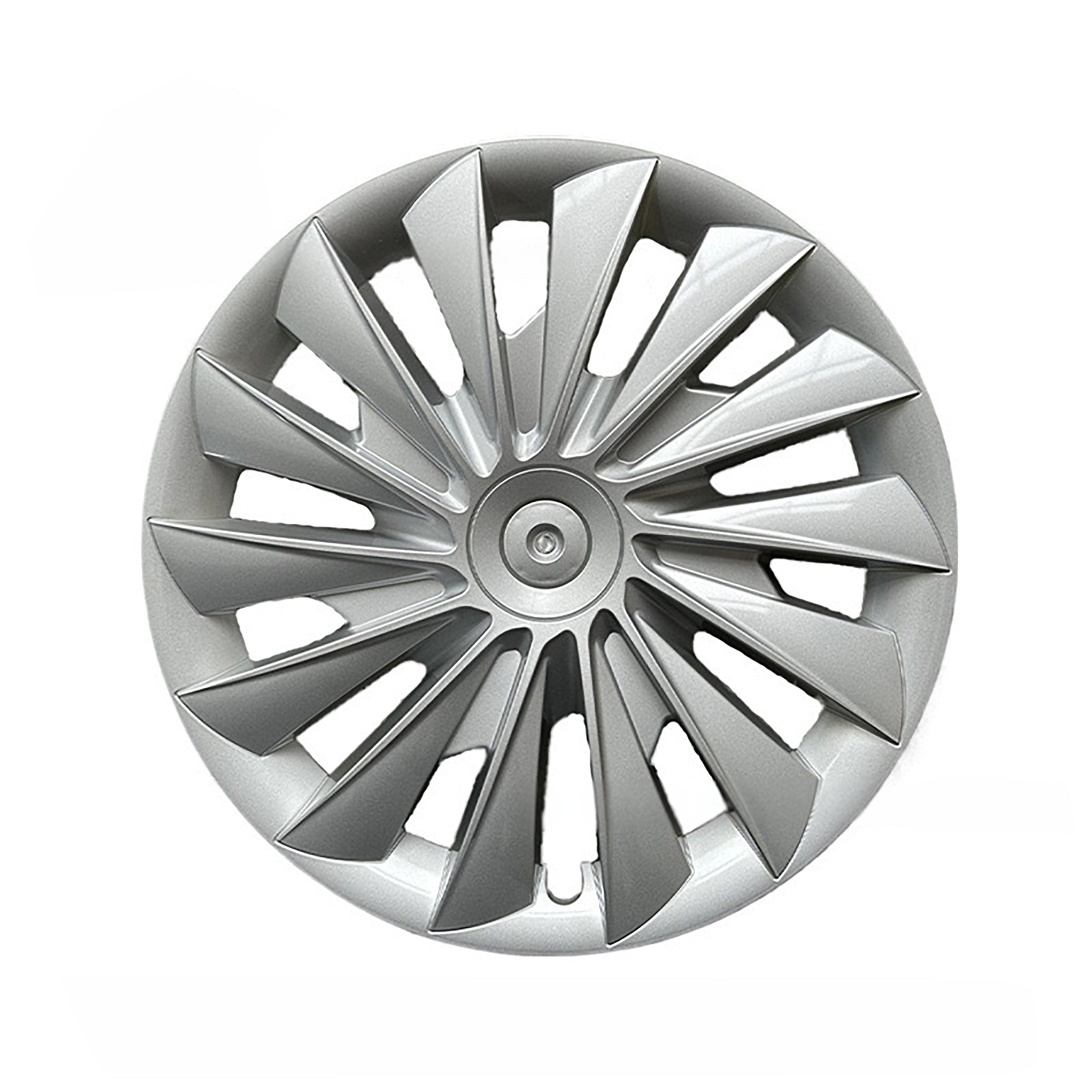 Tesla Model 3 2024 Highland 18 inch Cyclone Hubcaps Sliver