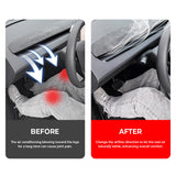 Air Vent Deflector for Tesla Model 3 & Y (2017–2026+), Redirects A/C Airflow Upwards – TPE Material, Custom Fit, Easy Install