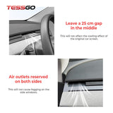 Air Vent Deflector for Tesla Model 3 & Y (2017–2026+), Redirects A/C Airflow Upwards – TPE Material, Custom Fit, Easy Install
