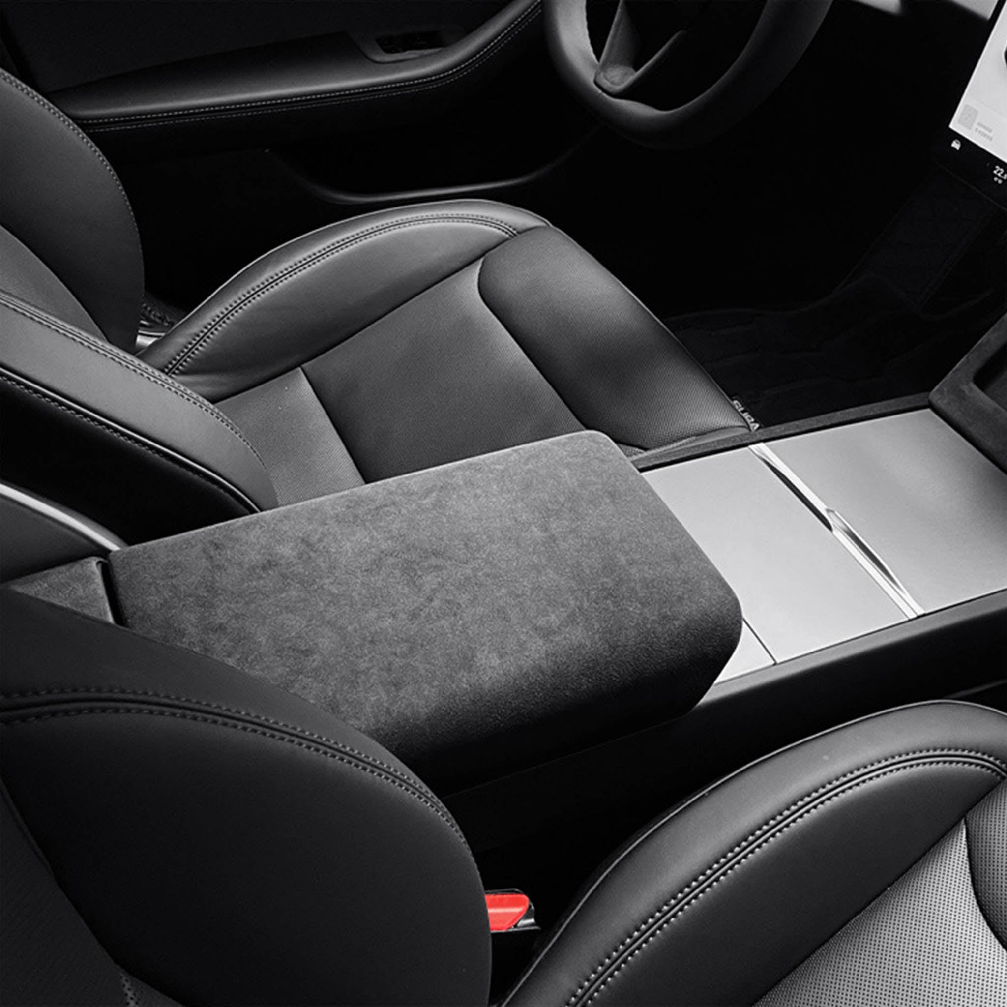 Alcantara Armrest Cover for Tesla 2024+ Model 3 Highland & 2025+ Model Y Juniper
