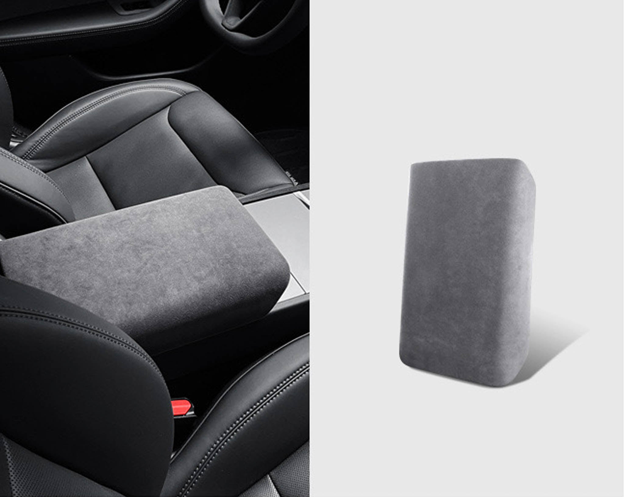 Alcantara Armrest Cover for Tesla 2024+ Model 3 Highland & 2025+ Model Y Juniper