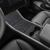 Premium Alcantara Center Console Wrap for 2017–2020 Tesla Model 3 – Luxurious Suede Interior Upgrade