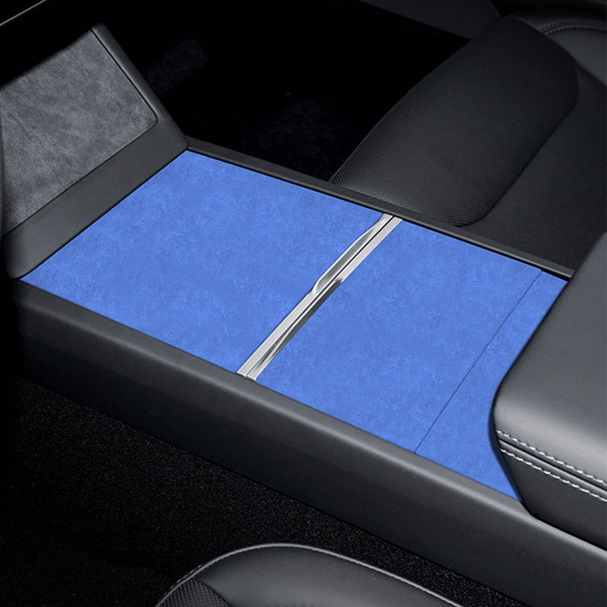 Tesla Alcantara Center Console Wrap Sticker for 2024+ Model 3 Highland & 2025+ Model Y Juniper