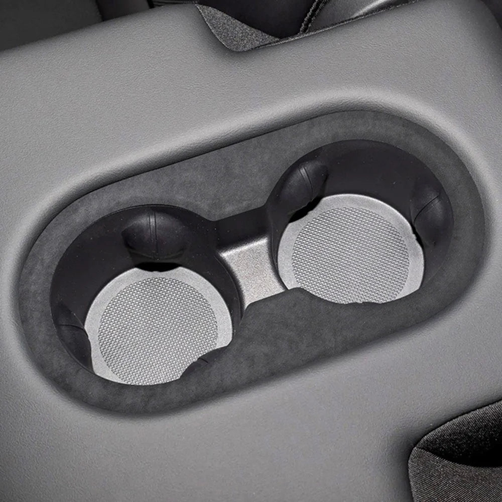 Tessgo Premium Alcantara Cup Holder Cover for Tesla Model Y Juniper 2025+