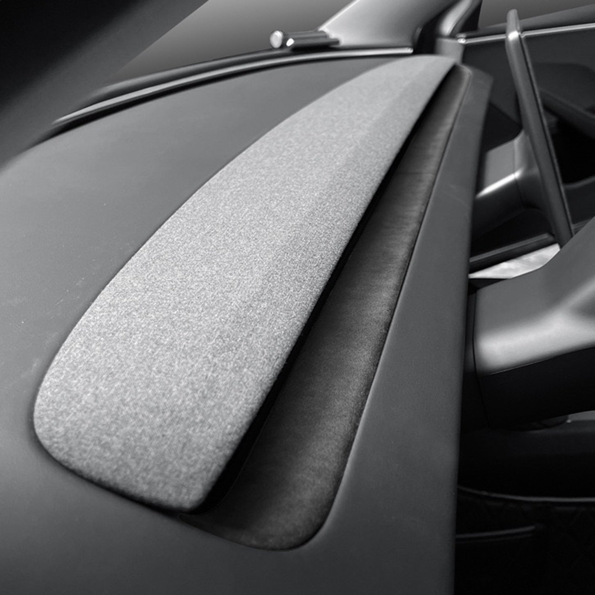 Tesla Alcantara Dash Trim Cover For New 2024+ Model 3 Highland & 2025+ Model Y Juniper (2 pieces)
