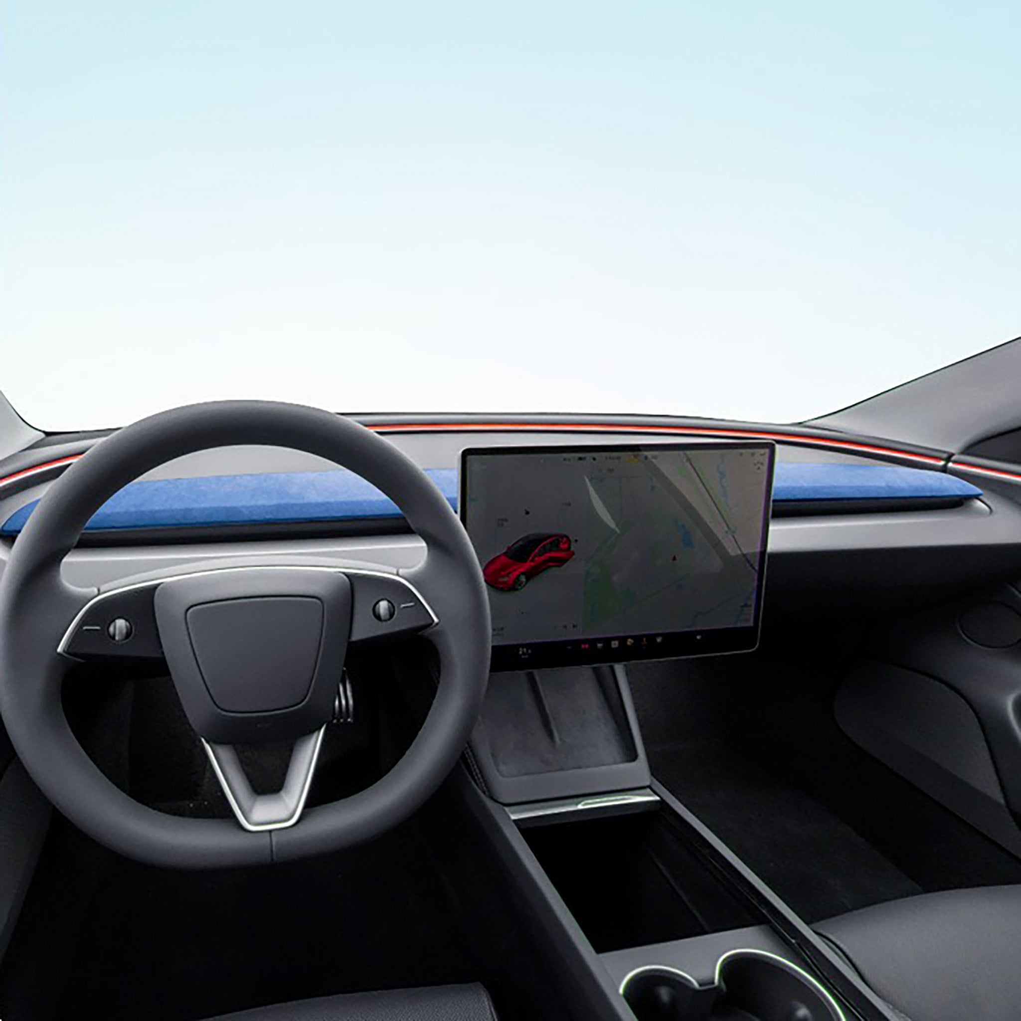 Alcantara Dashboard Cover for Tesla Model 3 Highland & Model Y Juniper (2024+)