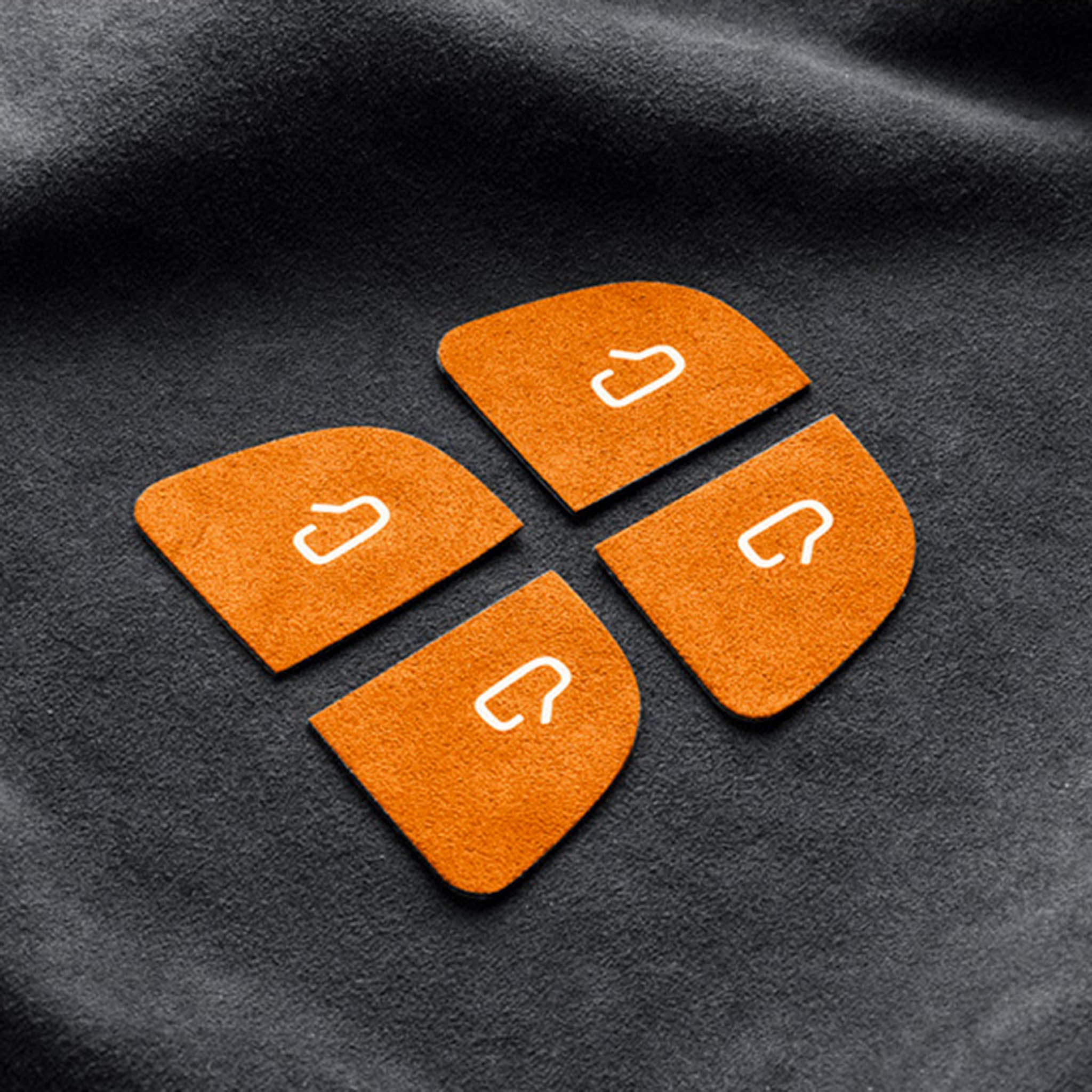 Tesla Alcantara Door Button Wrap Sticker for 2024+ Tesla Model 3 & 2025+ New Model Y