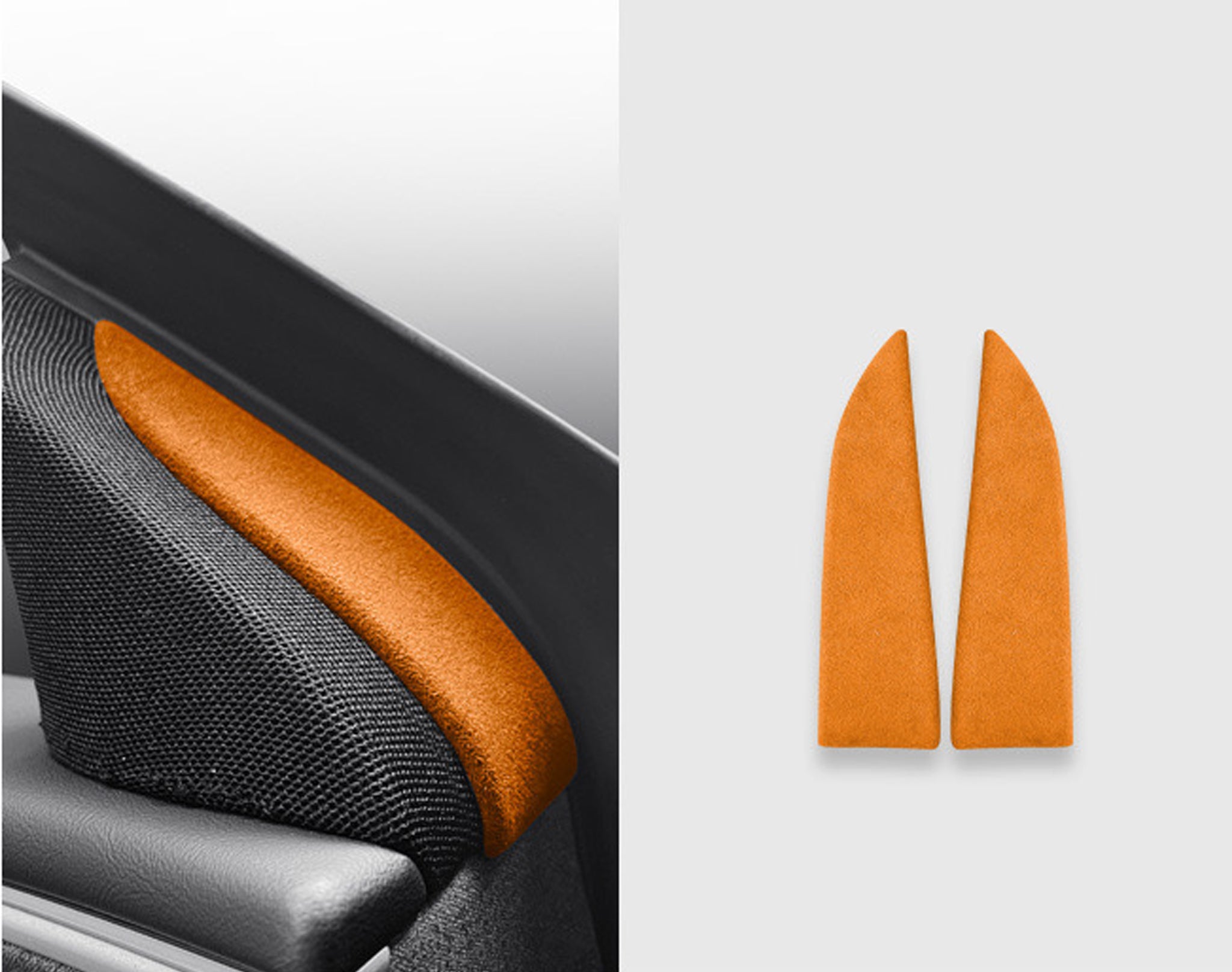 Tesla Alcantara Front Door Tweeter Trim Cover for 2024+ Model 3 Highland & New Model Y Juniper