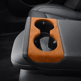 Tesla Alcantara Rear Cup Holder Cover for 2024+ Model 3 Highland